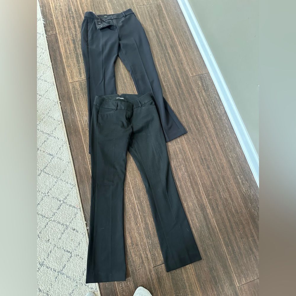 Express 0S black straight leg dress pants